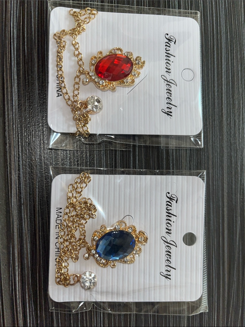 Lapel Gold Chain Gem Pendant